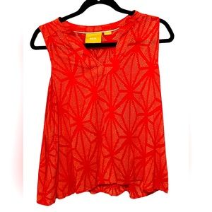 Anthropologie Maeve Enna Orange tank Sz 10